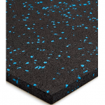 Pavimento deportivo sport azul 4mm 1.25x10m Pavimento antideslizante fabricado a partir de caucho SBR y 5% partículas de EPDM. Especialmente indicado para su uso en centros deportivos profesionales de color azul para gimnasios