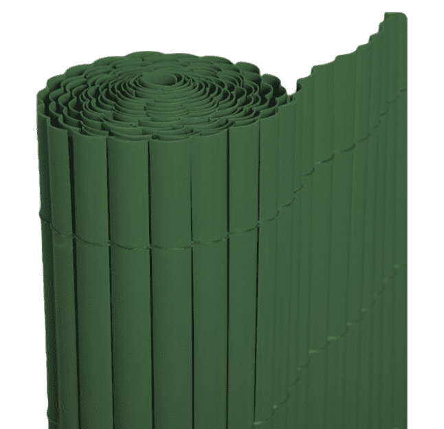 Cañizo de ocultación de PVC verde de 1,5 x 5 m NATERIAL
