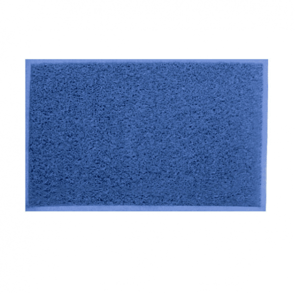 felpudo rizo terminado azul 60 x 90 cm CARACTERÍSTICAS Color: Azul Tamaño: 60×90 centímetros Cómodo Higiénico Antideslizante Fácil de limpiar Seguro