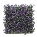 Jardín vertical Buxus Lavanda 50x50cm • Color: hojas verdes • Detalle: flores moradas lavanda • Medida: 50 x 50 cm